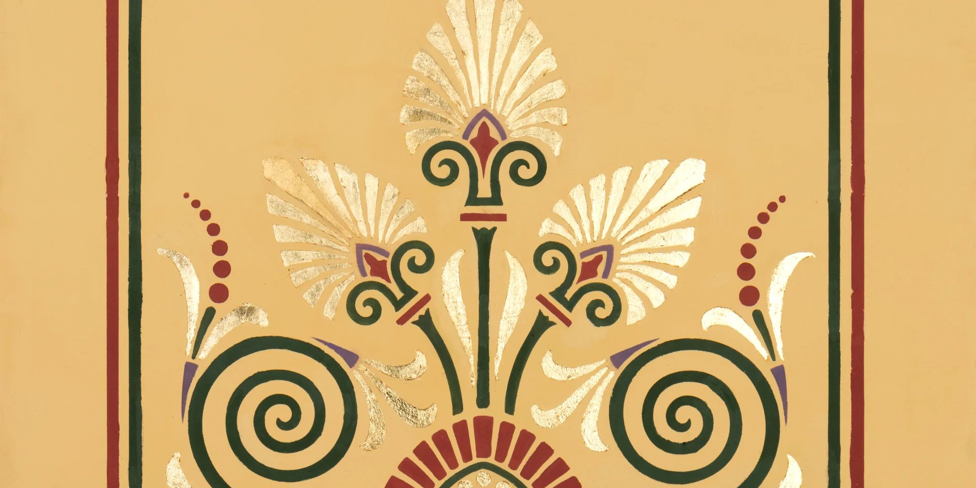 Sablonált minta a Képző- és Iparművészeti Szakgimnázium mintakönyvéből